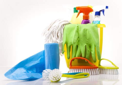 Specialist floor cleaning equipment used in a Hampstead interior