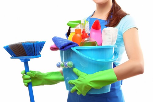 A Hampstead cleaning team preparing a room for a scheduled visit