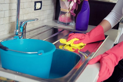 Detailed kitchen cleaning during a one-off clean in Hampstead
