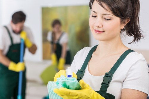 Local cleaners preparing a Hampstead property for handover