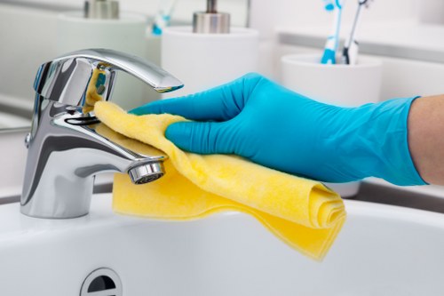 Cleaning shared office areas in a Hampstead commercial property